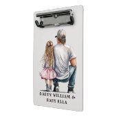 Mini Porte-bloc Caution père et fille noire (11) (Angle2)