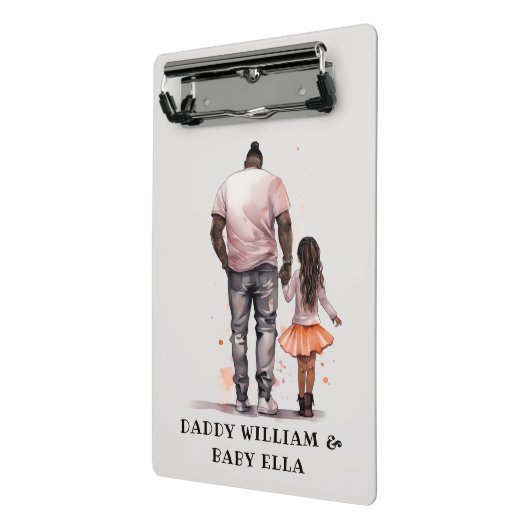 Mini Porte-bloc Caution père et fille noire (5) (Angle2)