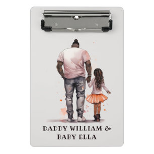 Mini Porte-bloc Caution père et fille noire (5)