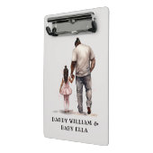 Mini Porte-bloc Caution père et fille noire (6) (Angle2)