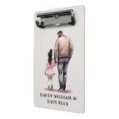 Mini Porte-bloc Caution père et fille noire (7) (Angle2)