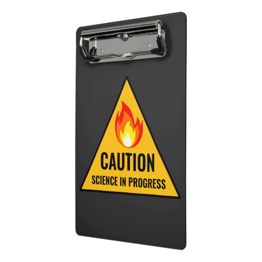 Mini Porte-bloc Caution Science in Progress (Angle2)