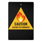 Mini Porte-bloc Caution Science in Progress (Dos)