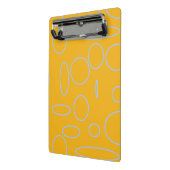 Mini Porte-bloc Cercles et boucles orange (Angle2)