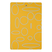 Mini Porte-bloc Cercles et boucles orange (Dos)