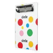 Mini Porte-bloc Cercles motif sur blanc (Angle2)