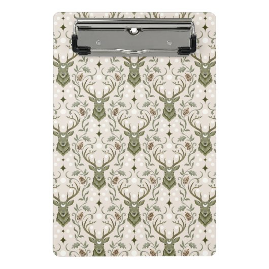 Mini Porte-bloc Cerf Tribal Boho, Rêvant de Cerf (Devant)