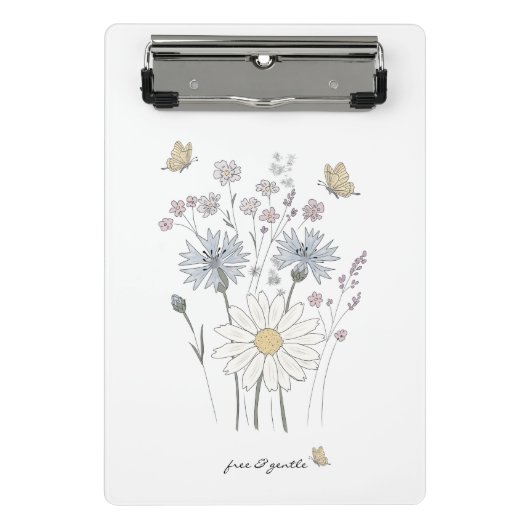 Mini Porte-bloc Champ vibrant de fleurs sauvages  (Devant)