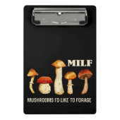 Mini Porte-bloc Champignons Milfs J'Aimerais Fourrer, Champignons (Devant)