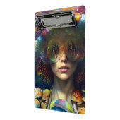 Mini Porte-bloc Champignons Visions Trippy Retro Sytyle AI Art (Angle2)