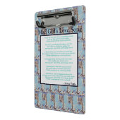 Mini Porte-bloc Chanson d'amour de la fillette folle par Sylvia Po (Angle2)