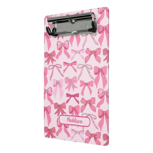 Mini Porte-bloc Charming pink bow pattern (Angle2)