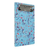 Mini Porte-bloc Chat Dans Le Casquette | Motif bleu (Incliné)