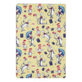 Mini Porte-bloc Chat dans le Chapeau | Motif Jaune (Dos)
