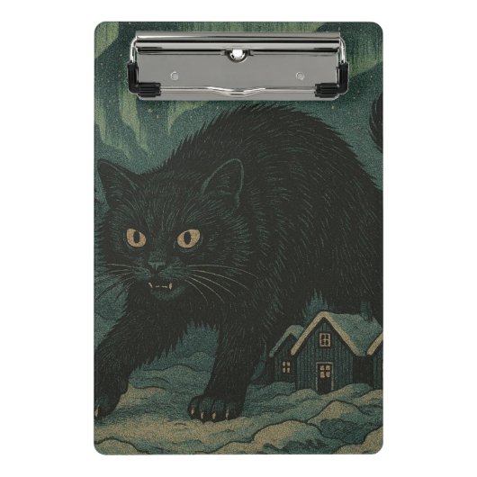 Mini Porte-bloc Chat de Noël islandais Yule (Devant)