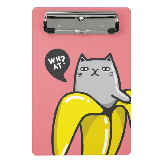 Mini Porte-bloc Chat en banane (Devant)