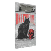 Mini Porte-bloc Chat et crâne antisociaux (Incliné)