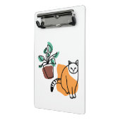 Mini Porte-bloc Chat et le plante (Angle2)