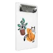 Mini Porte-bloc Chat et le plante (Incliné)