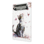 Mini Porte-bloc Chat Fleur de Cerisier et Papillons (10) (Angle2)