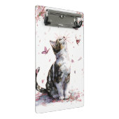 Mini Porte-bloc Chat Fleur de Cerisier et Papillons (10) (Incliné)