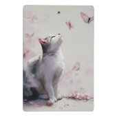 Mini Porte-bloc Chat Fleur de Cerisier et Papillons (13) (Dos)