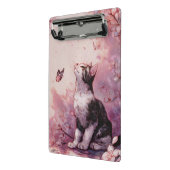 Mini Porte-bloc Chat Fleur de Cerisier et Papillons (2) (Angle2)