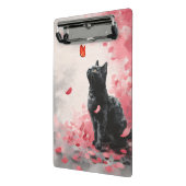 Mini Porte-bloc Chat Fleur de Cerisier et Papillons (3) (Angle2)