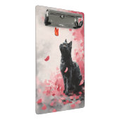 Mini Porte-bloc Chat Fleur de Cerisier et Papillons (3) (Incliné)