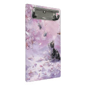 Mini Porte-bloc Chat Fleur de Cerisier et Papillons (5) (Incliné)