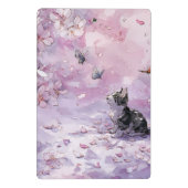 Mini Porte-bloc Chat Fleur de Cerisier et Papillons (5) (Dos)