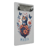 Mini Porte-bloc Chat floral Nice Kitten personnalisé (Incliné)