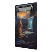 Mini Porte-bloc Chat Gamer Retro | Jeu d'art Pixel 8 bits (Angle2)