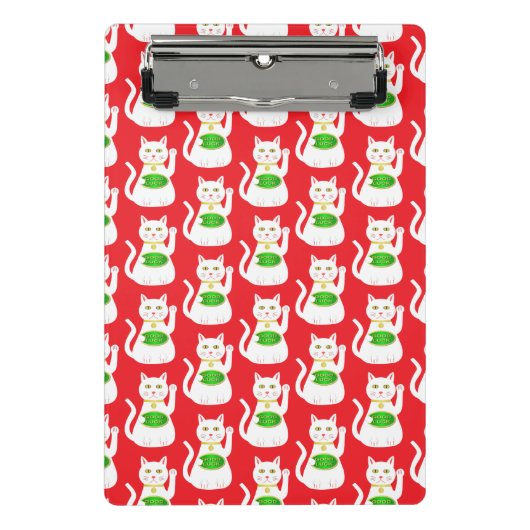 Mini Porte-bloc Chat Oriental Lucky Patterned (Devant)