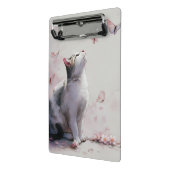 Mini Porte-bloc Chat Tabby Enchanté dans une Tempête de Floraison (Angle2)