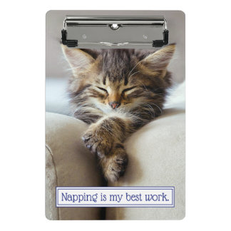 Mini Porte-bloc Chaton dormant