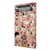 Mini Porte-bloc chats japonais Ukiyo-e Funny kitty (Angle2)