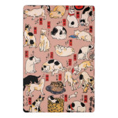 Mini Porte-bloc chats japonais Ukiyo-e Funny kitty (Dos)