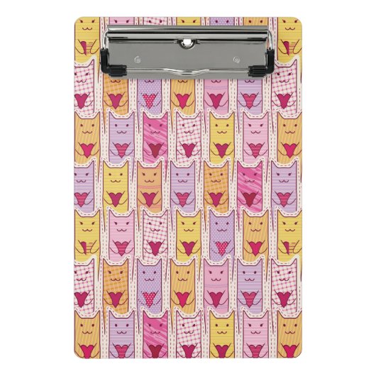 Mini Porte-bloc Chats mignons avec les coeurs affectueux (Devant)