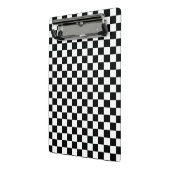Mini Porte-bloc Checkerboard pattern black and white (Angle2)