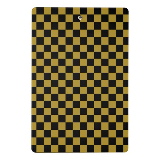 Mini Porte-bloc Checkerboard pattern black and white (Dos)