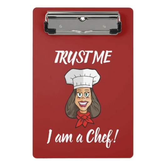 Mini Porte-bloc Chef femme (Devant)