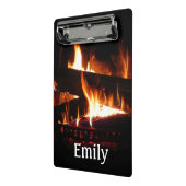 Mini Porte-bloc Cheminée Chaleureuse Photographie de scène hiverna (Angle2)