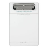 Mini Porte-bloc Chemistry Lab Notes – Custom Name (Devant)