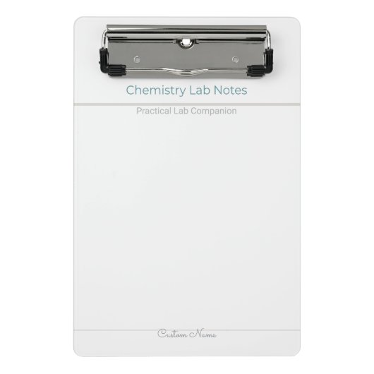 Mini Porte-bloc Chemistry Lab Notes – Custom Name (Devant)