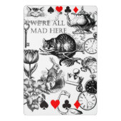 Mini Porte-bloc Cheshire Chat classique alice au merveilleux fou (Dos)