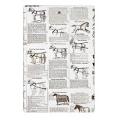 Mini Porte-bloc Cheval Antique Publicité Journal Art (Dos)