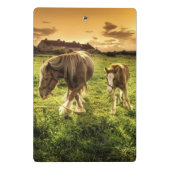 Mini Porte-bloc Cheval de mère et de poulain (Dos)