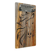 Mini Porte-bloc Cheval rustique sur Porte - bloc en bois Mini (Incliné)