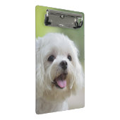 Mini Porte-bloc Chien maltais blanc (Incliné)